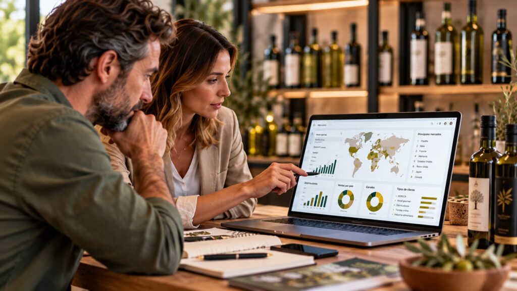 IA para empresas agroalimentarias: cuadro de mando de exportación de aceite de oliva